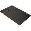BESCO DUO SLIDE BLACK obdĺžnikový sprchový kút 100 x 90 x 195 cm sklo číre, profil čierny