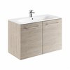 Kolo Geberit Nova Pro Premium SET dvojdverová skrinka s umývadlom 100 cm, svetlý orech
