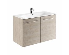Kolo Geberit Nova Pro Premium SET dvojdverová skrinka s umývadlom 100 cm, svetlý orech