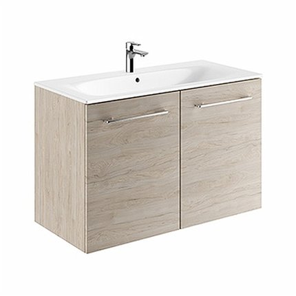 Kolo Geberit Nova Pro Premium SET dvojdverová skrinka s umývadlom 100 cm, svetlý orech