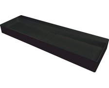 Deante BLUR granitové umývadlo na dosku s krytom 120 x 40 cm, nero CQB_NU2S