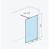 Excellent VIDOQ Walk-in sprchová zástena 110 x 200 cm KAEX.1506.K.1100.CR