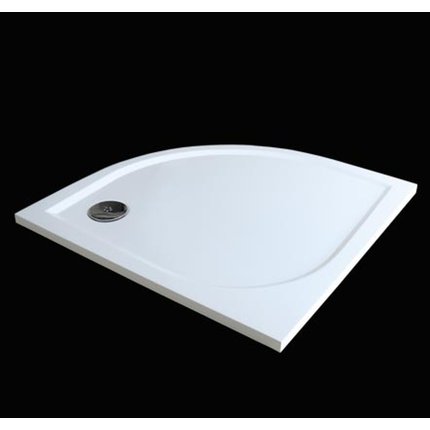 Aquatek HARD štvrť-kruhová sprchová vanička 90 x 90 x 3 cm