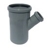Kanalizačná tvarovka,HT odbočka Ø110 / 75 - 45° PP sivé X3481
