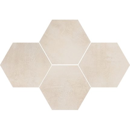 Ceramika Color STARK Hexagon cream rektifikovaná mozaika 28,3 x 40,8 cm