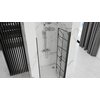 Rea MOLIER BLACK sprchové dvere zalamovacie 90 x 190 cm, profil čierny K8538+K6395