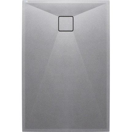 Deante CORREO granitová obdĺžniková sprchová vanička 80 x 140 x 3,5 cm sivá metalíza KQR_S48B