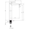 Land Roma biele keramické umývadlo na dosku 48,5 x 35 x 13