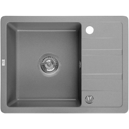 Laveo STELLA granitový drez 58 x 44 cm, sivý SBY_513T