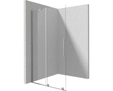 Deante PRIZMA sprchová zástena Walk-in - posuvná 140 x 195 cm, sklo číre KTJ_F34R