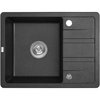 Laveo STELLA granitový drez 58 x 44 cm, čierny SBY_713T