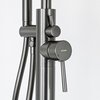 Corsan LUGO voľne stojaca vaňová batéria gun metal CMB7535GM