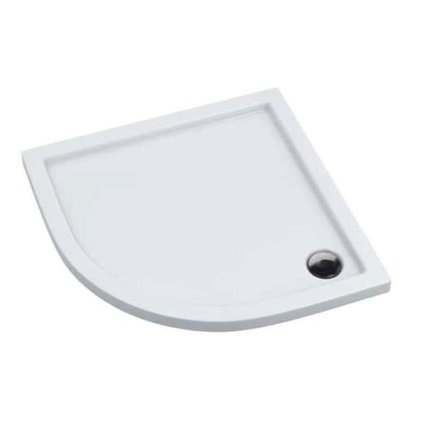Home SLIM štvrť-kruhová sprchová vanička 90 x 90 x 5 cm, biela AQ.200-303005