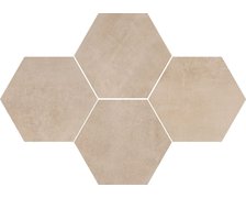 Ceramika Color STARK Hexagon beige rektifikovaná mozaika 28,3 x 40,8 cm