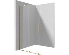 Deante PRIZMA sprchová zástena Walk-in - posuvná 140 x 195 cm, sklo číre KTJ_R34R