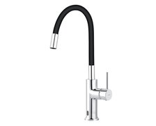 Novaservis DISTANZA Drezová senzorová batéria s flexi ramenom, čierna/chróm BDZ41B