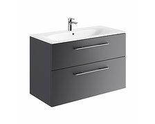 Kolo Geberit Nova Pro Premium SET skrinka s dvoma zásuvkami a umývadlom 100 cm, lávová matná