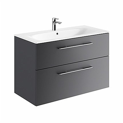 Kolo Geberit Nova Pro Premium SET skrinka s dvoma zásuvkami a umývadlom 100 cm, lávová matná