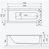 Excellent Aurum SLIM – Obdĺžniková akrylátová vaňa do kúpeľne 170 × 70 cm (WAEX.AUR17WHS)
