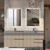 Elita SHARON SQUARE Led zrkadlo s osvetlením v ráme 60 x 80 cm, Gold RE060603015570