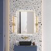 Elita SHARON SQUARE Led zrkadlo s osvetlením v ráme 60 x 80 cm, Gold RE060603015570