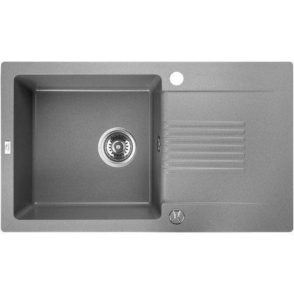 Laveo CELIA granitový drez 76 x 44 cm, sivý SBC_511T