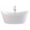 Rea FERRANO voľne stojaca akrylátová vaňa, biela 150 x 73 cm HOME-W0099