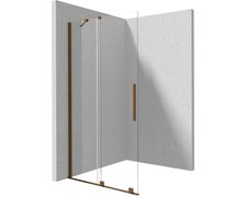 Deante PRIZMA sprchová zástena Walk-in - posuvná 140 x 195 cm, sklo číre KTJ_C34R