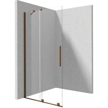 Deante PRIZMA sprchová zástena Walk-in - posuvná 140 x 195 cm, sklo číre KTJ_C34R