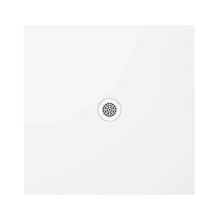 Polimat FRESCO štvorcová sprchová vanička minerálny kompozit 80 x 80 x 2,5 cm, biela matná 00448