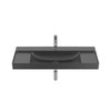 Roca ONA Compacto nástenné umývadlo FINECERAMIC® čierne 100 x 46 cm A32768A080