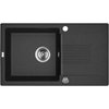 Laveo CELIA granitový drez 76 x 44 cm, čierny SBC_711T
