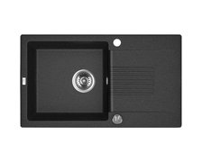 Laveo CELIA granitový drez 76 x 44 cm, čierny SBC_711T
