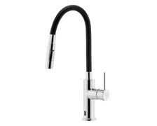 Novaservis DISTANZA Drezová senzorová batéria s flexi ramenom, čierna/chróm BDZ4B