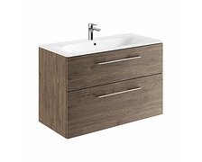 Kolo Geberit Nova Pro Premium SET skrinka s dvoma zásuvkami a umývadlom 100 cm, tmavý orech