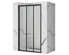 Rea ALEX BLACK Sprchové dvere posuvné 100 x 190 cm sklo číre K9639