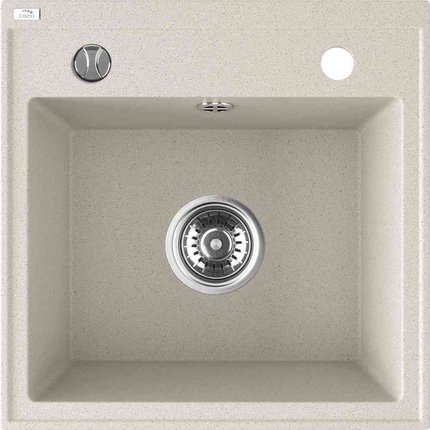 Laveo TRZYNASTKA granitový drez 44 x 44 cm, bež SBP_410T