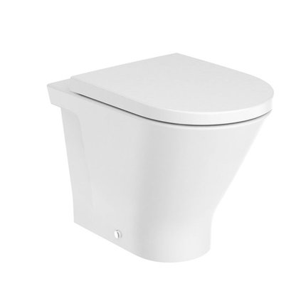 Roca GAP ROUND WC stojaca misa 35,5 x 54 cm RimFree, A3470N7000