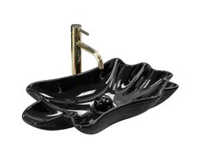 Rea INFINITY BLACK keramické umývadlo na dosku 62 x 33 cm U3401