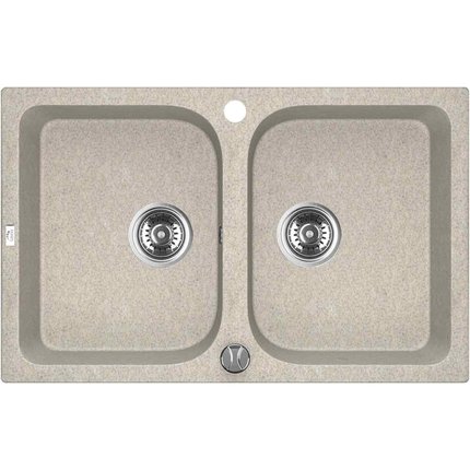 Laveo CELIA granitový drez 76 x 48 cm, bež SBC_420T