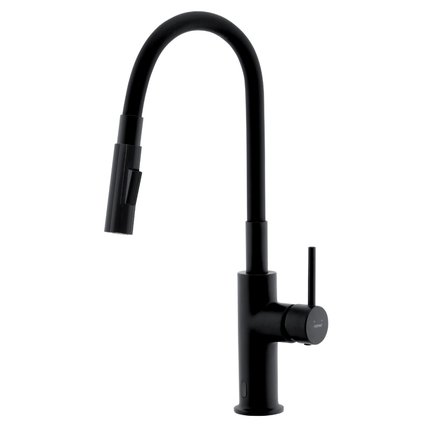 Novaservis DISTANZA Drezová senzorová batéria s flexi ramenom, čierna BDZ4BBL