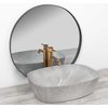 Rea Freja Grey slim keramické umývadlo na dosku 50 x 38 cm U6648