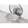 Rea Freja Grey slim keramické umývadlo na dosku 50 x 38 cm U6648