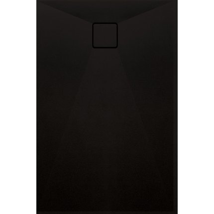 Deante CORREO granitová obdĺžniková sprchová vanička 90 x 100 x 3,5 cm čierna KQR_ N45B