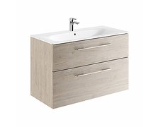 Kolo Geberit Nova Pro Premium SET skrinka s dvoma zásuvkami a umývadlom 100 cm, svetlý orech