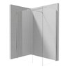 DEANTE KERRIA PLUS WALK IN sprchová zástena 120 x 100 x 200 cm sklo číre, KTS_037P+KTS_030P+XKCK3WCW0
