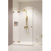 Radaway ESSENZA PRO BRUSHED GOLD KDJ obdĺžnikový sprchový kút 120 x 120 x 200 cm 10097120-99-01R+10098120-01-01