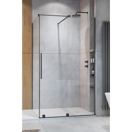 Radaway FURO BRUSHED GUNMETAL KDJ obdĺžnikový sprchový kút 160 x 110 x 200 cm 10104822-92-01L+10110780-01-01+10113110-01-01