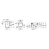 Roca MERIDIAN závesný bidet 36 x 56 cm, biely A357248000