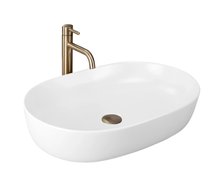 Rea CLEO White Matt keramické umývadlo na dosku 60,5 x 41 cm REA-U9653